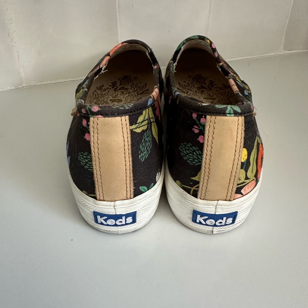 Keds X Rifle Paper Co. Triple Decker Black Floral - Picture 5 of 7